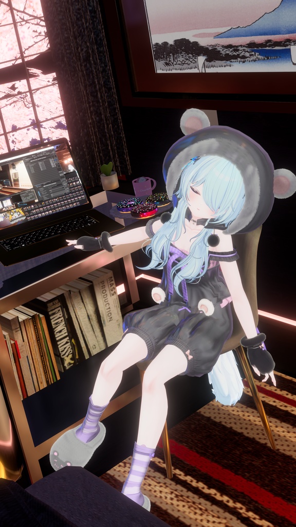 76アバター相当対応 -SleepingSugarBear-スリーピングシュガーベア (VRChat向け衣装)#mumu_shop