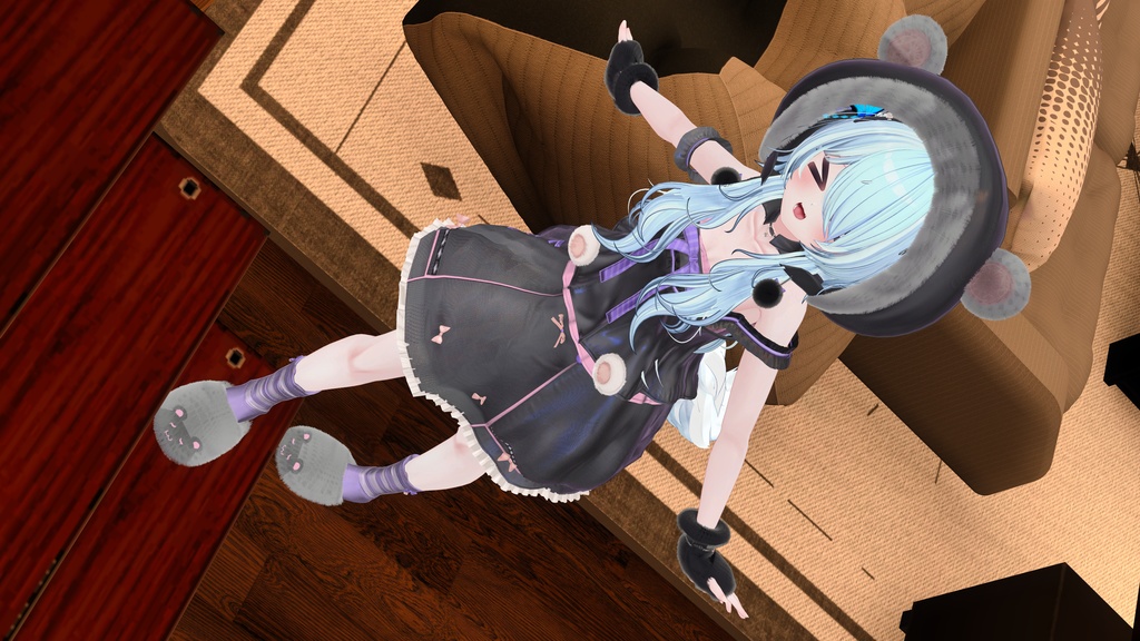 76アバター相当対応 -SleepingSugarBear-スリーピングシュガーベア (VRChat向け衣装)#mumu_shop