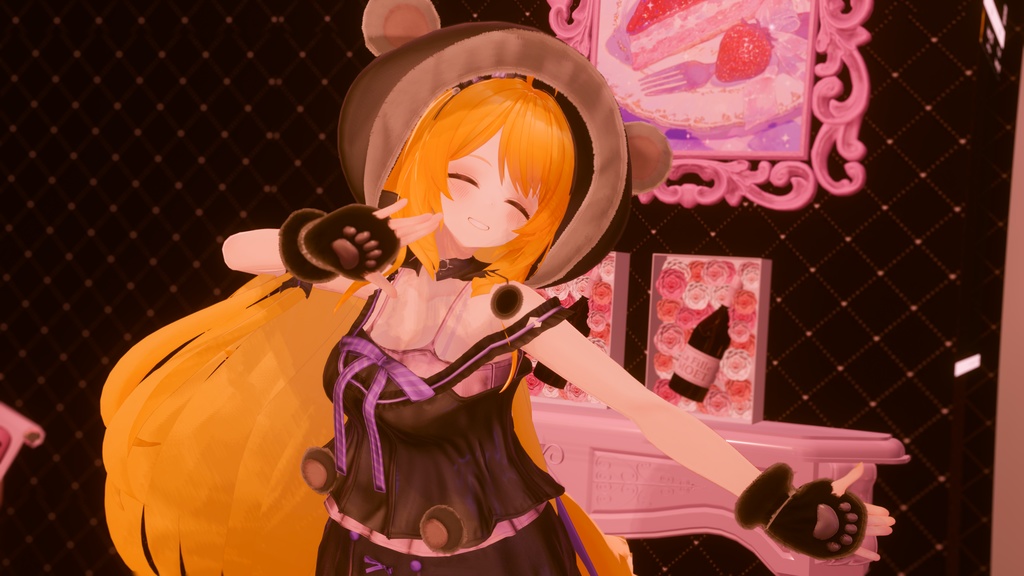 76アバター相当対応 -SleepingSugarBear-スリーピングシュガーベア (VRChat向け衣装)#mumu_shop