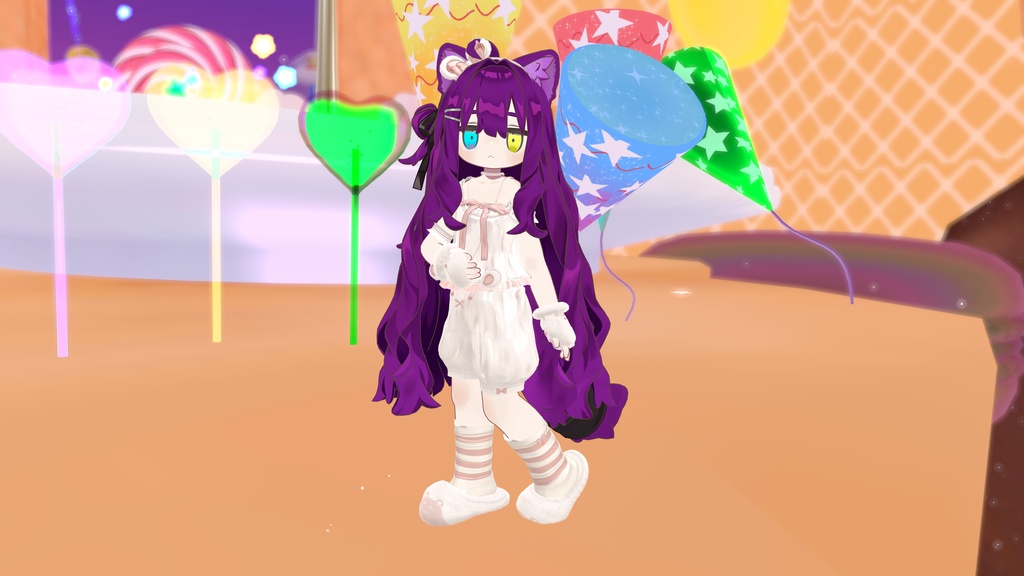 76アバター相当対応 -SleepingSugarBear-スリーピングシュガーベア (VRChat向け衣装)#mumu_shop