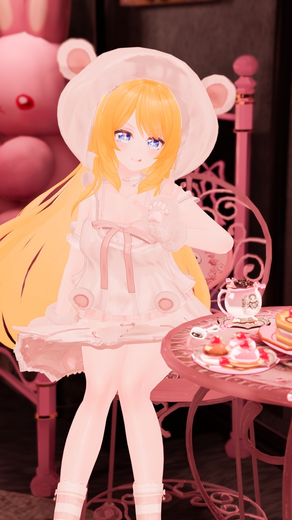 76アバター相当対応 -SleepingSugarBear-スリーピングシュガーベア (VRChat向け衣装)#mumu_shop