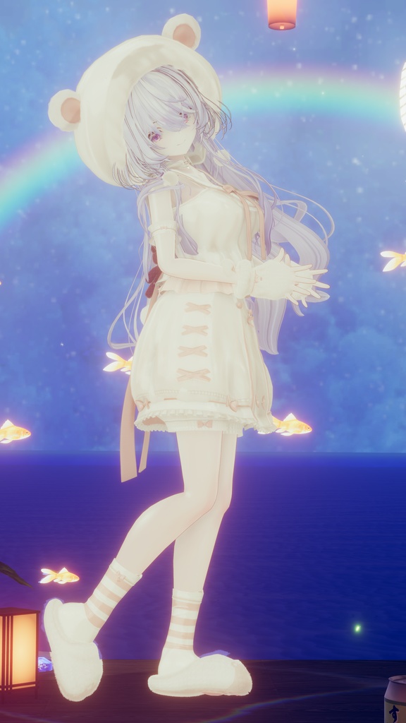 76アバター相当対応 -SleepingSugarBear-スリーピングシュガーベア (VRChat向け衣装)#mumu_shop