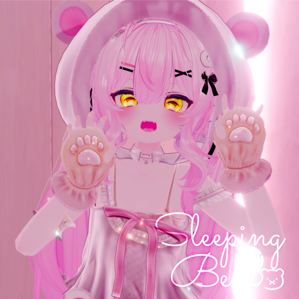 76アバター相当対応 -SleepingSugarBear-スリーピングシュガーベア (VRChat向け衣装)#mumu_shop