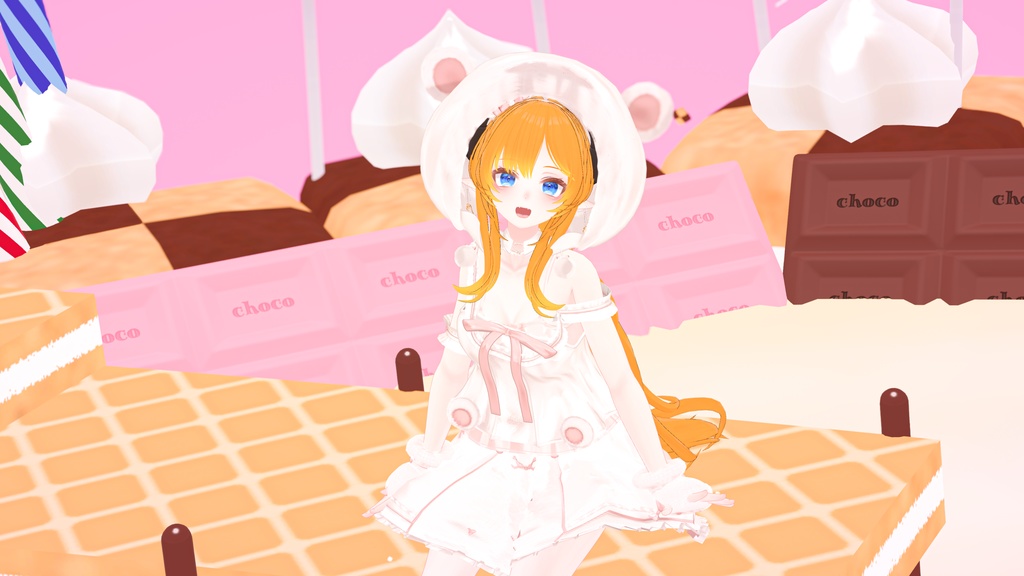 76アバター相当対応 -SleepingSugarBear-スリーピングシュガーベア (VRChat向け衣装)#mumu_shop