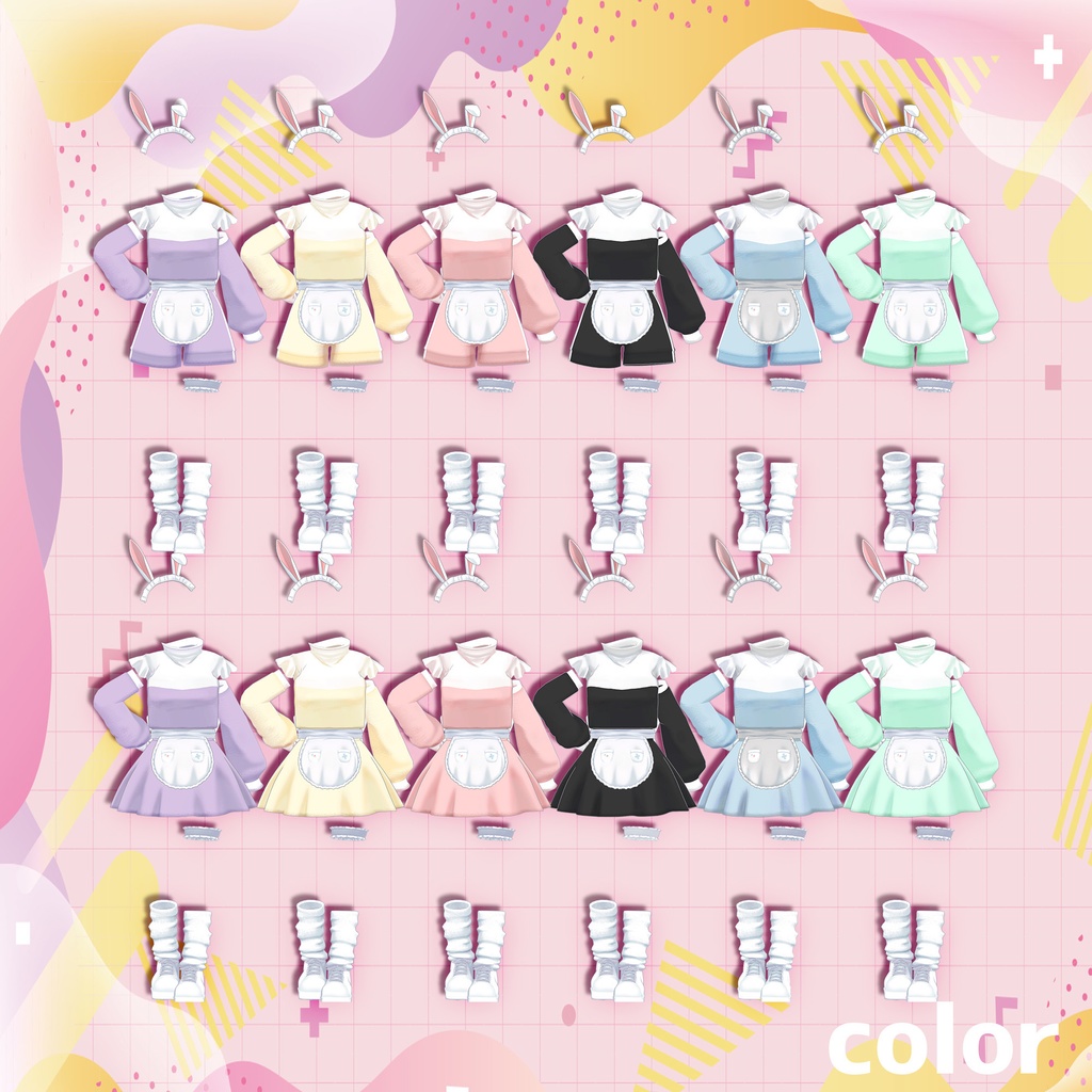 20アバター相当 ジャージメイド らびっとじゃーじめいど #mumu_shop