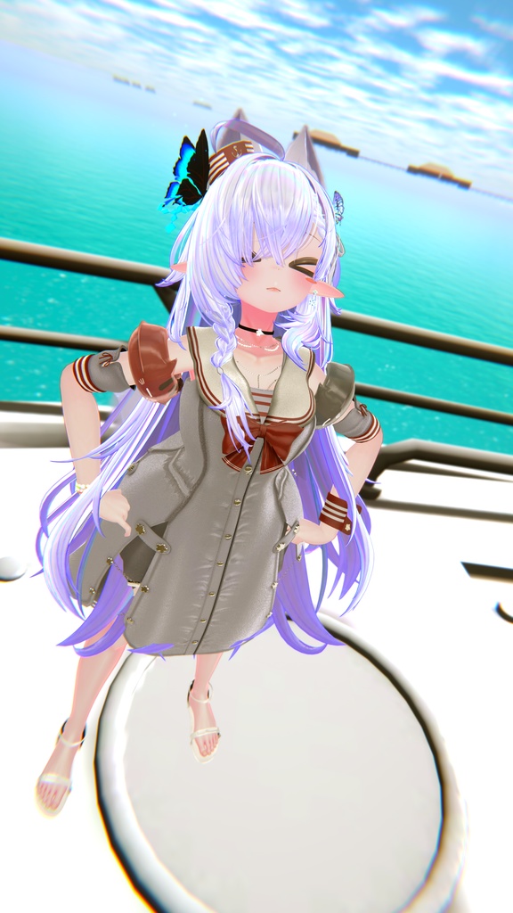 60アバター相当 マリンセーラー&水着 -Voûte Étoilée Marine-ヴート エトワレ マリン (VRChat向け衣装)#mumu_shop