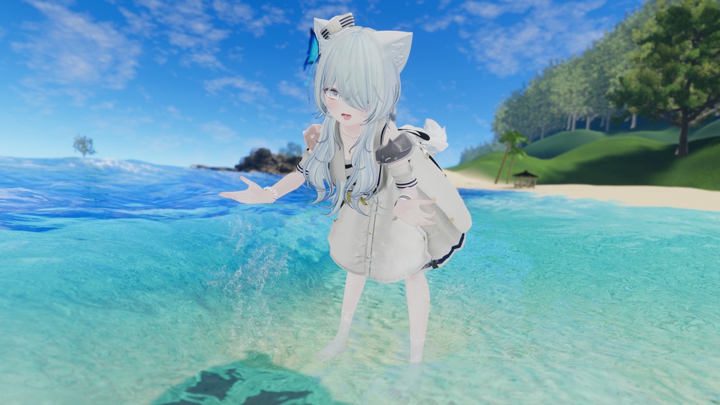 60アバター相当 マリンセーラー&水着 -Voûte Étoilée Marine-ヴート エトワレ マリン (VRChat向け衣装)#mumu_shop