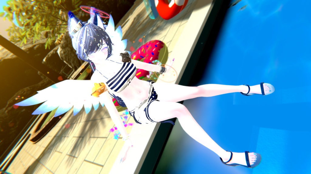 60アバター相当 マリンセーラー&水着 -Voûte Étoilée Marine-ヴート エトワレ マリン (VRChat向け衣装)#mumu_shop