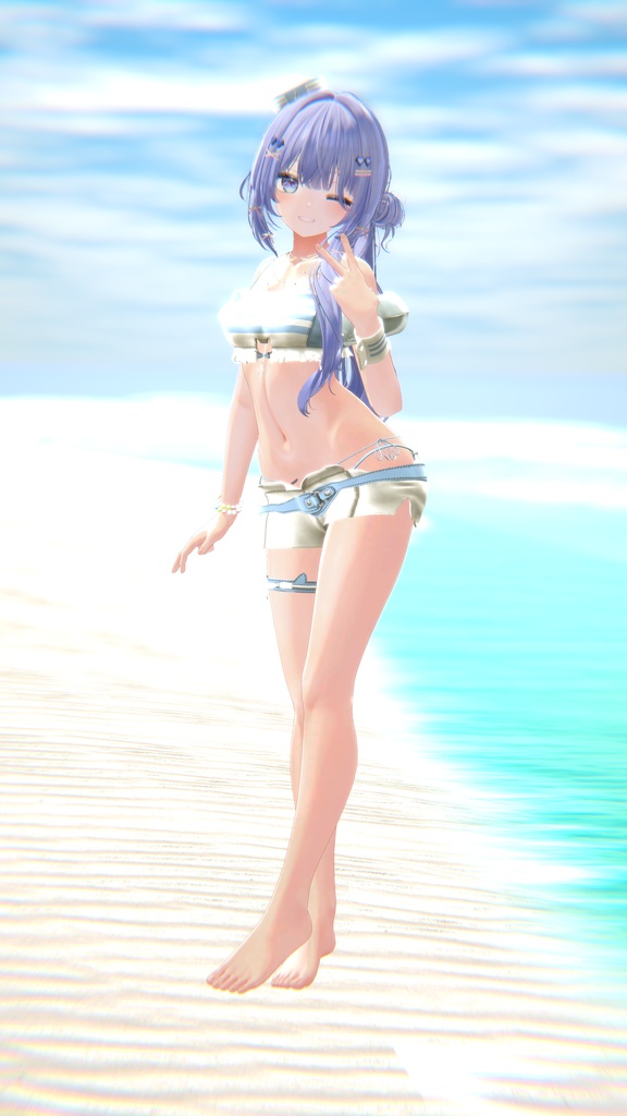 60アバター相当 マリンセーラー&水着 -Voûte Étoilée Marine-ヴート エトワレ マリン (VRChat向け衣装)#mumu_shop