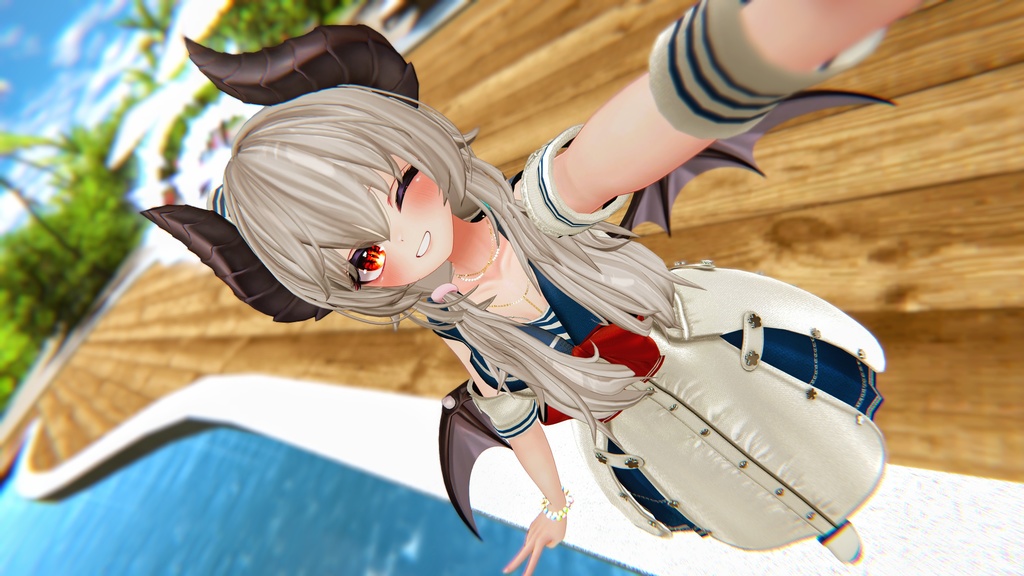 60アバター相当 マリンセーラー&水着 -Voûte Étoilée Marine-ヴート エトワレ マリン (VRChat向け衣装)#mumu_shop