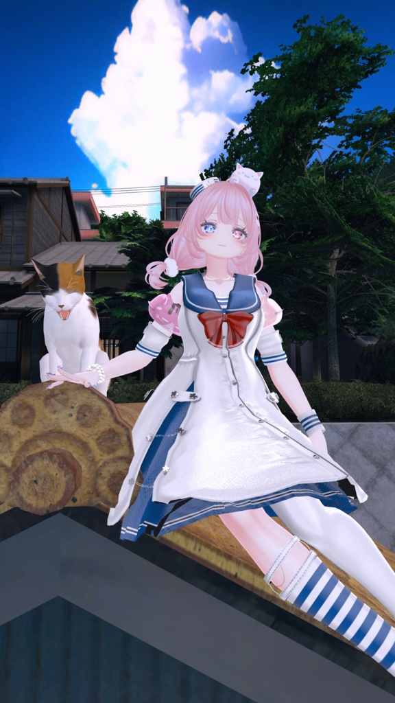 60アバター相当 マリンセーラー&水着 -Voûte Étoilée Marine-ヴート エトワレ マリン (VRChat向け衣装)#mumu_shop