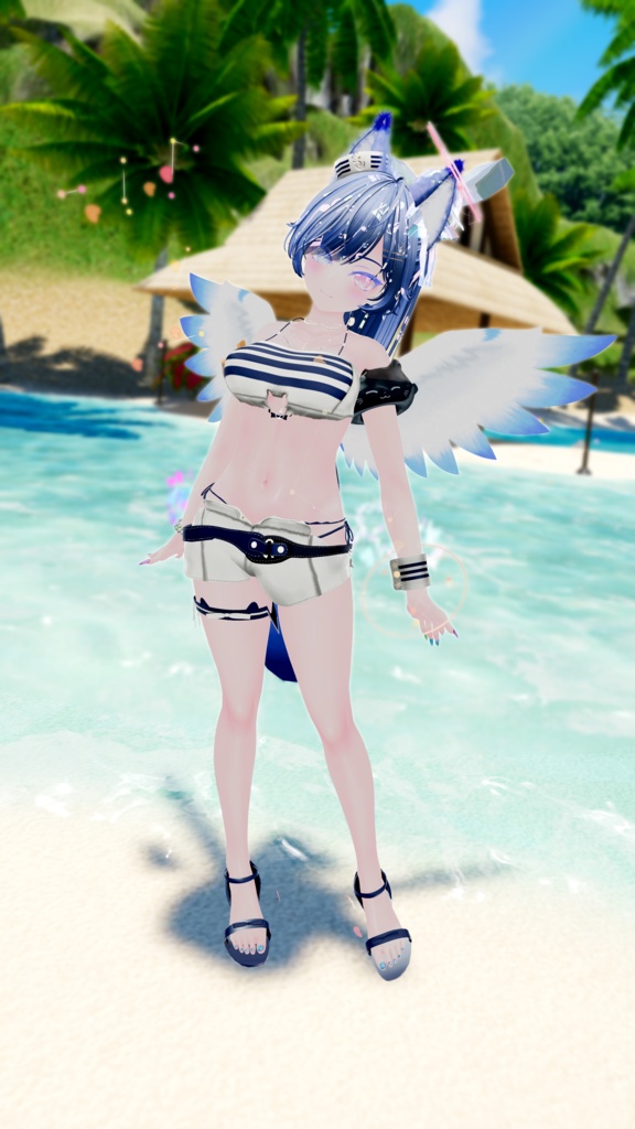 60アバター相当 マリンセーラー&水着 -Voûte Étoilée Marine-ヴート エトワレ マリン (VRChat向け衣装)#mumu_shop