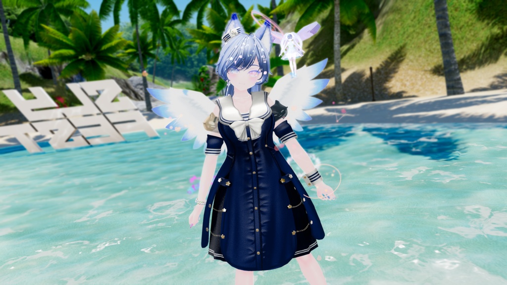 60アバター相当 マリンセーラー&水着 -Voûte Étoilée Marine-ヴート エトワレ マリン (VRChat向け衣装)#mumu_shop