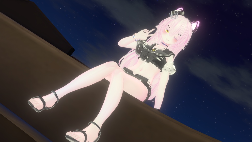 60アバター相当 マリンセーラー&水着 -Voûte Étoilée Marine-ヴート エトワレ マリン (VRChat向け衣装)#mumu_shop