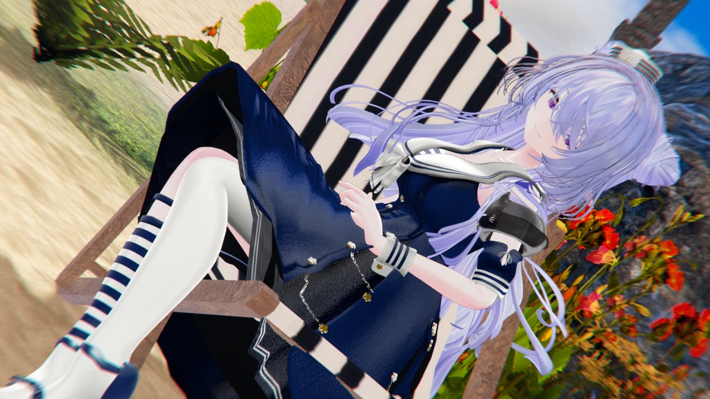 60アバター相当 マリンセーラー&水着 -Voûte Étoilée Marine-ヴート エトワレ マリン (VRChat向け衣装)#mumu_shop