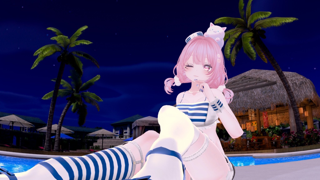 60アバター相当 マリンセーラー&水着 -Voûte Étoilée Marine-ヴート エトワレ マリン (VRChat向け衣装)#mumu_shop