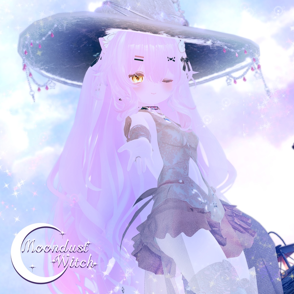 21アバター対応VRC向衣装 Moondust Witchムーンダスト・ウィッチ -(VRChat向け衣装) #mumu_shop