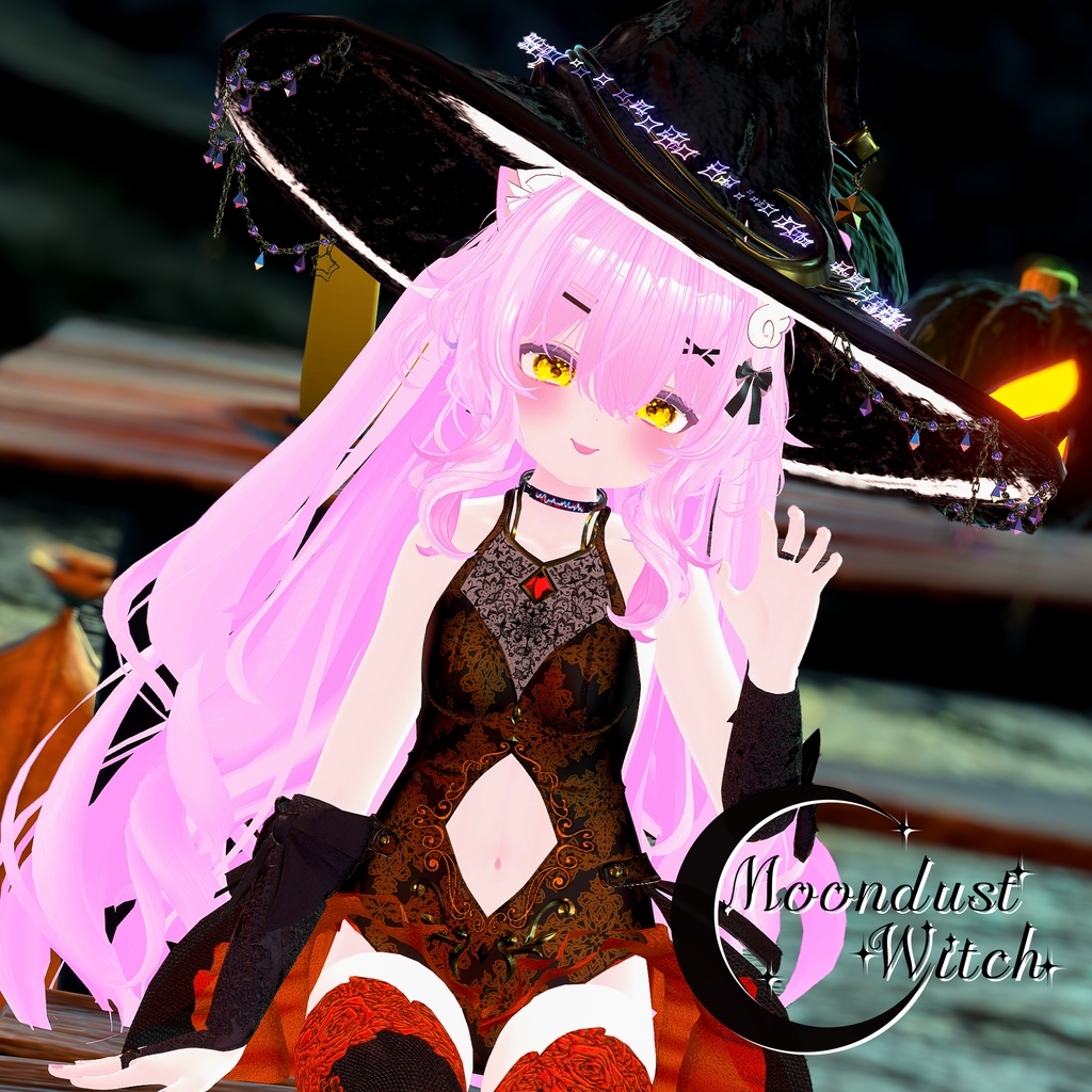 21アバター対応VRC向衣装 Moondust Witchムーンダスト・ウィッチ -(VRChat向け衣装) #mumu_shop