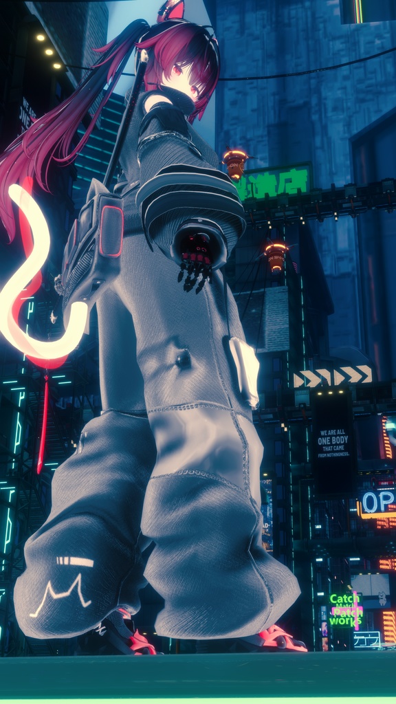 62アバター相当 サイバーパンク衣装 -LynxnyL-リンクスニル (VRChat向け衣装)#mumu_shop