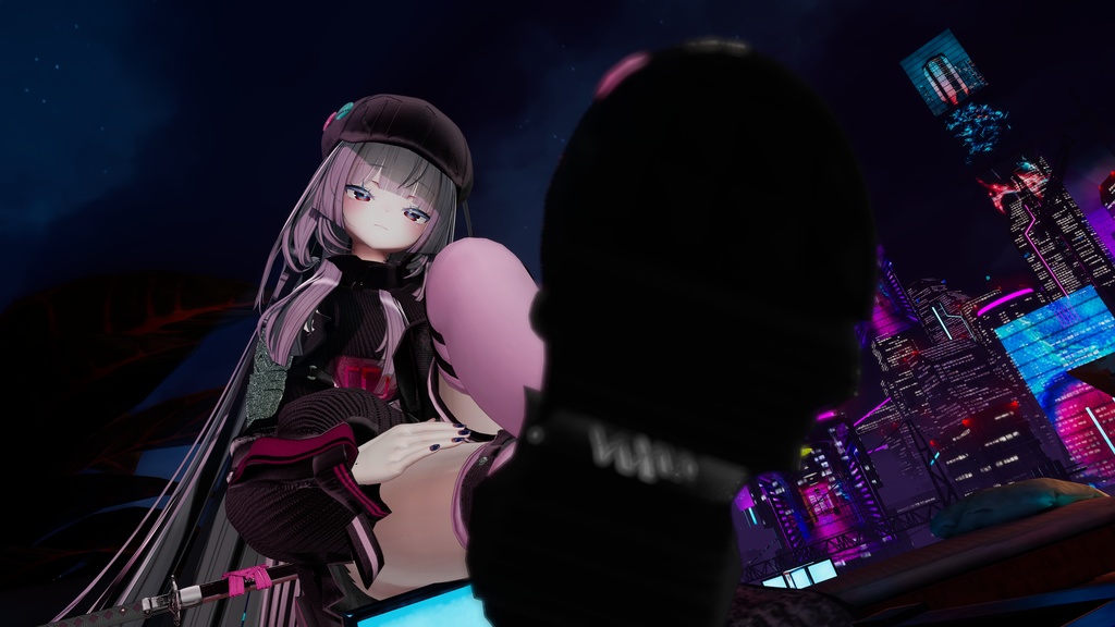 62アバター相当 サイバーパンク衣装 -LynxnyL-リンクスニル (VRChat向け衣装)#mumu_shop