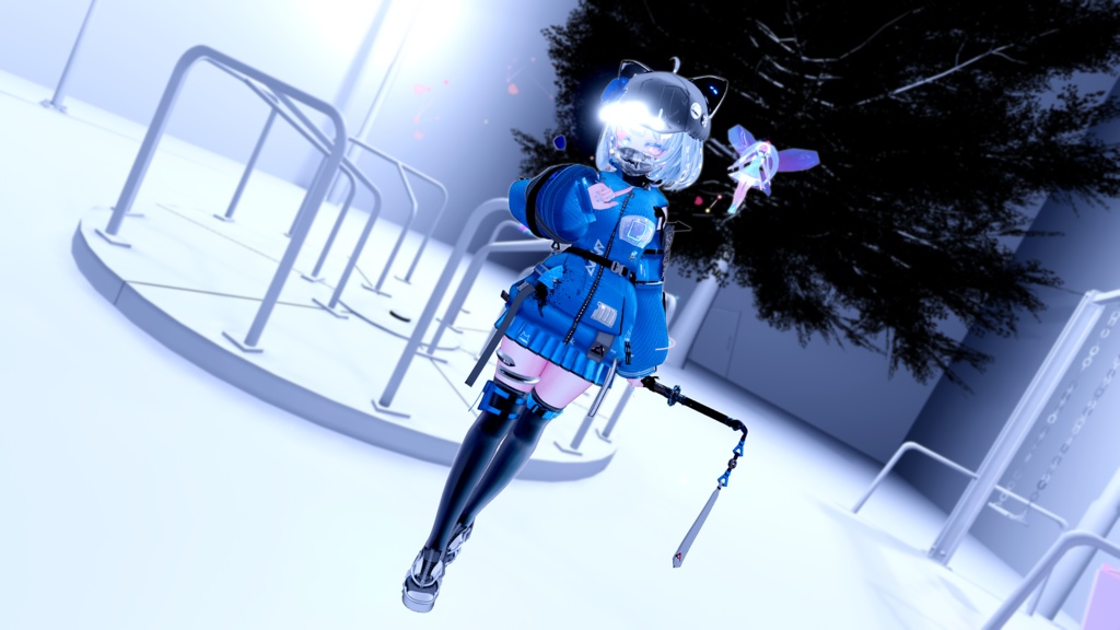 62アバター相当 サイバーパンク衣装 -LynxnyL-リンクスニル (VRChat向け衣装)#mumu_shop