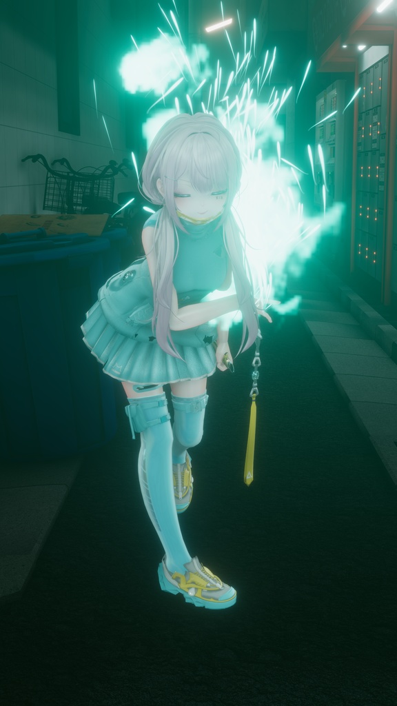 62アバター相当 サイバーパンク衣装 -LynxnyL-リンクスニル (VRChat向け衣装)#mumu_shop