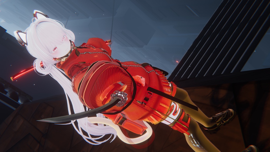 62アバター相当 サイバーパンク衣装 -LynxnyL-リンクスニル (VRChat向け衣装)#mumu_shop