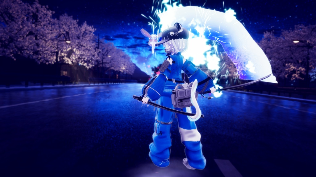 62アバター相当 サイバーパンク衣装 -LynxnyL-リンクスニル (VRChat向け衣装)#mumu_shop