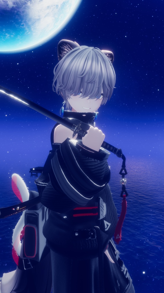 62アバター相当 サイバーパンク衣装 -LynxnyL-リンクスニル (VRChat向け衣装)#mumu_shop