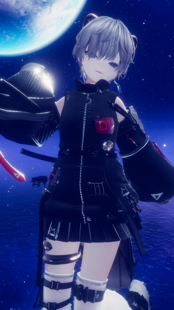 62アバター相当 サイバーパンク衣装 -LynxnyL-リンクスニル (VRChat向け衣装)#mumu_shop