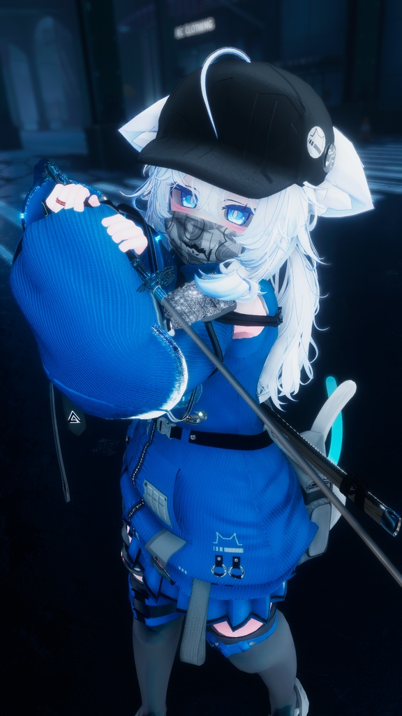 62アバター相当 サイバーパンク衣装 -LynxnyL-リンクスニル (VRChat向け衣装)#mumu_shop