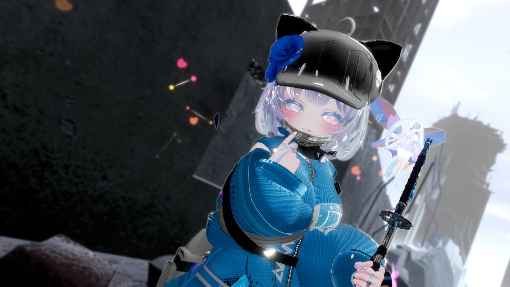 62アバター相当 サイバーパンク衣装 -LynxnyL-リンクスニル (VRChat向け衣装)#mumu_shop
