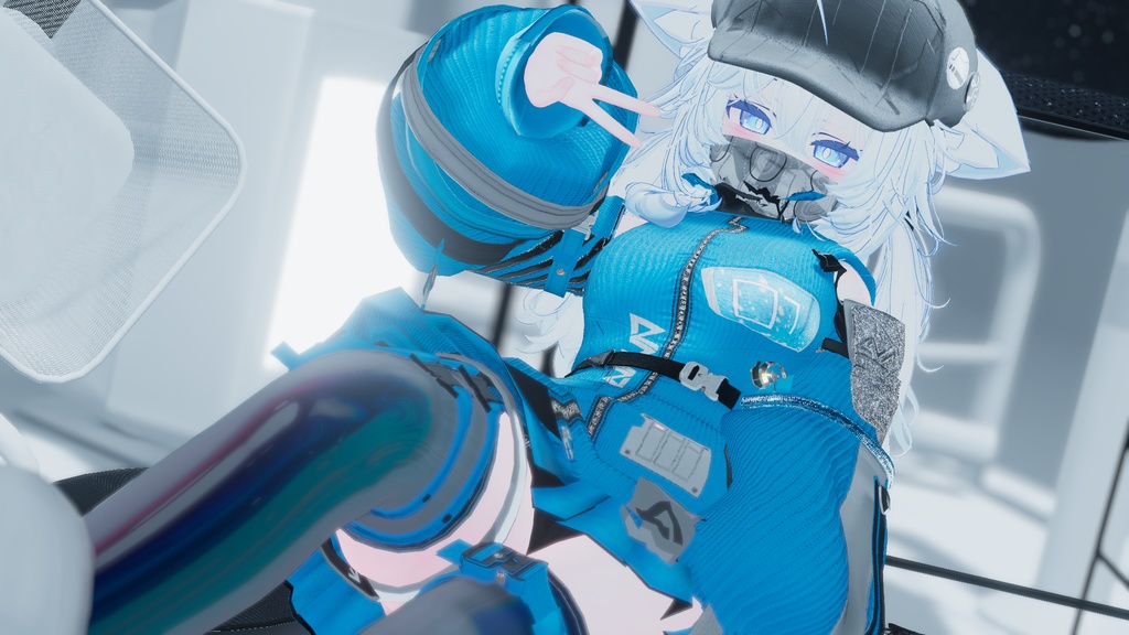 62アバター相当 サイバーパンク衣装 -LynxnyL-リンクスニル (VRChat向け衣装)#mumu_shop