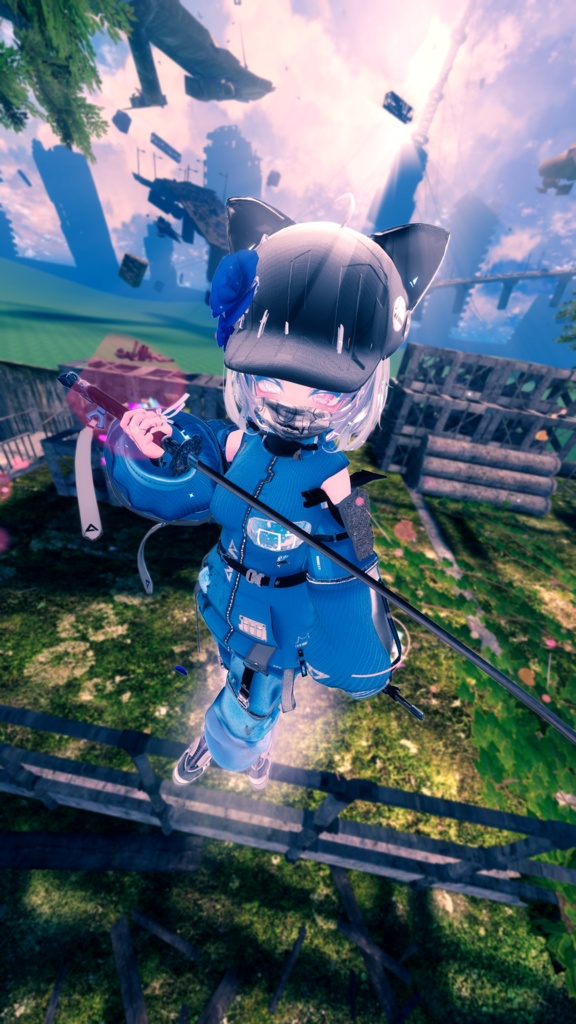 62アバター相当 サイバーパンク衣装 -LynxnyL-リンクスニル (VRChat向け衣装)#mumu_shop