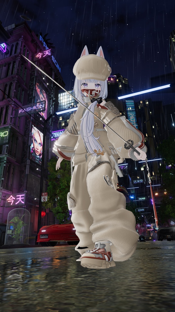 62アバター相当 サイバーパンク衣装 -LynxnyL-リンクスニル (VRChat向け衣装)#mumu_shop