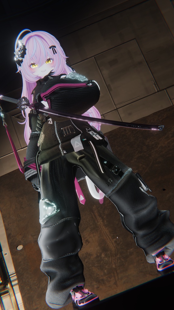 62アバター相当 サイバーパンク衣装 -LynxnyL-リンクスニル (VRChat向け衣装)#mumu_shop