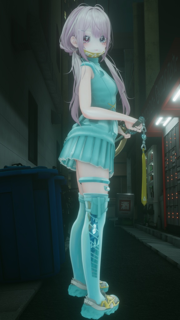 62アバター相当 サイバーパンク衣装 -LynxnyL-リンクスニル (VRChat向け衣装)#mumu_shop