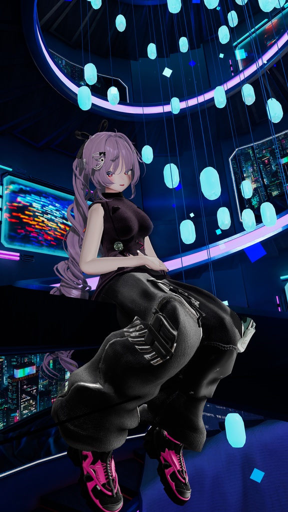 62アバター相当 サイバーパンク衣装 -LynxnyL-リンクスニル (VRChat向け衣装)#mumu_shop