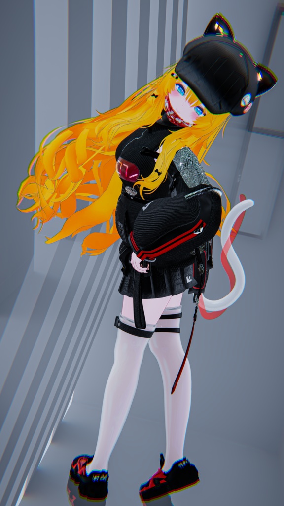 62アバター相当 サイバーパンク衣装 -LynxnyL-リンクスニル (VRChat向け衣装)#mumu_shop