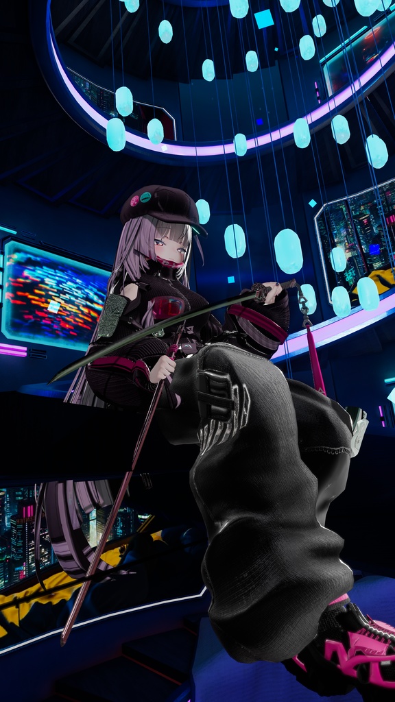 62アバター相当 サイバーパンク衣装 -LynxnyL-リンクスニル (VRChat向け衣装)#mumu_shop