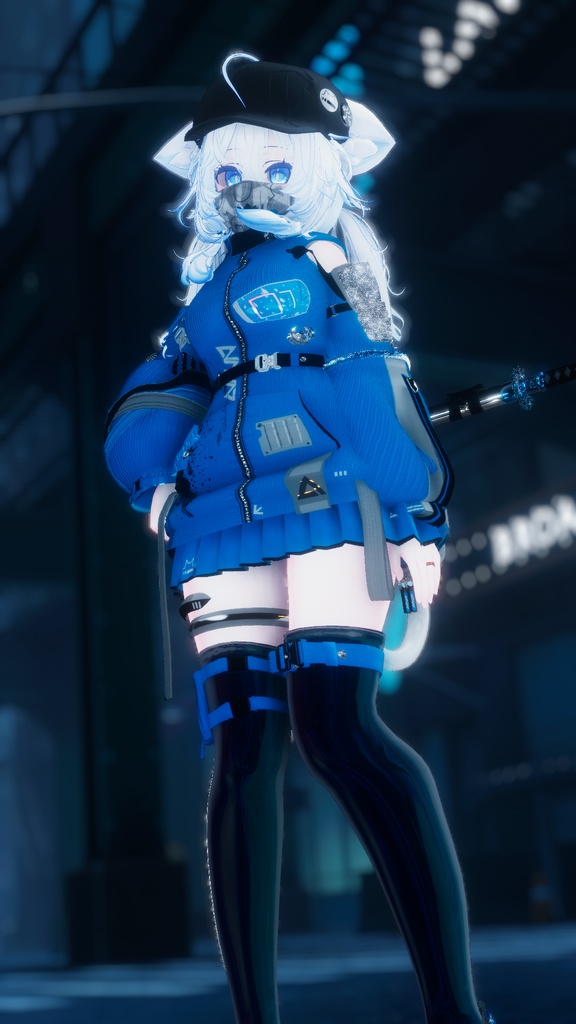 62アバター相当 サイバーパンク衣装 -LynxnyL-リンクスニル (VRChat向け衣装)#mumu_shop