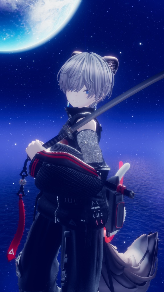 62アバター相当 サイバーパンク衣装 -LynxnyL-リンクスニル (VRChat向け衣装)#mumu_shop