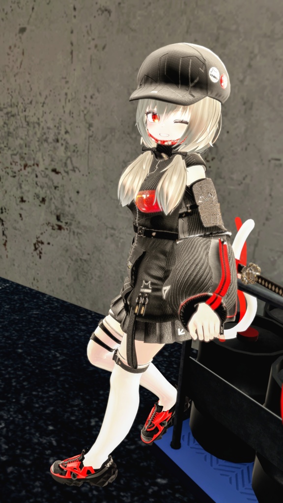 62アバター相当 サイバーパンク衣装 -LynxnyL-リンクスニル (VRChat向け衣装)#mumu_shop