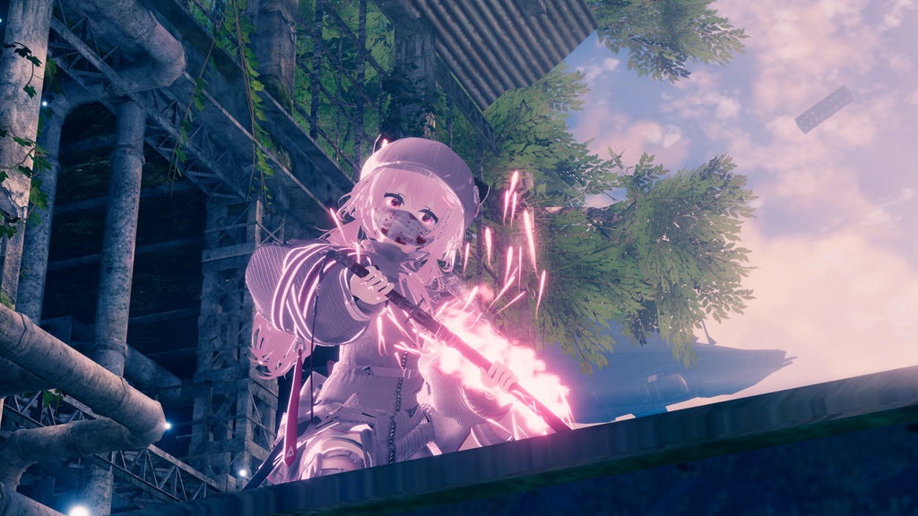 62アバター相当 サイバーパンク衣装 -LynxnyL-リンクスニル (VRChat向け衣装)#mumu_shop