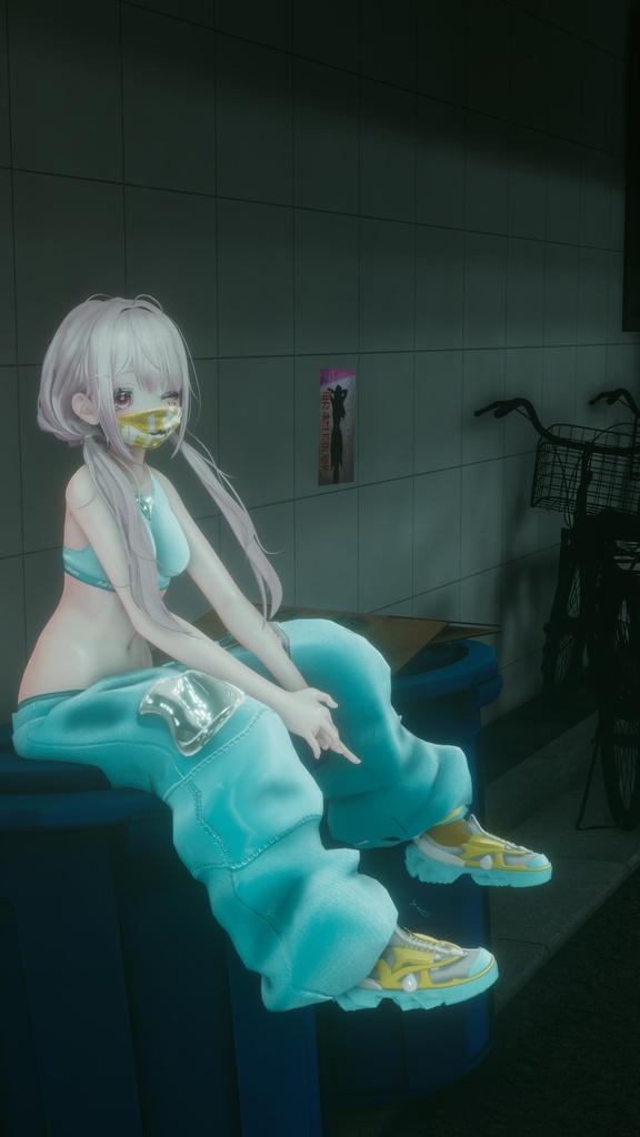 62アバター相当 サイバーパンク衣装 -LynxnyL-リンクスニル (VRChat向け衣装)#mumu_shop