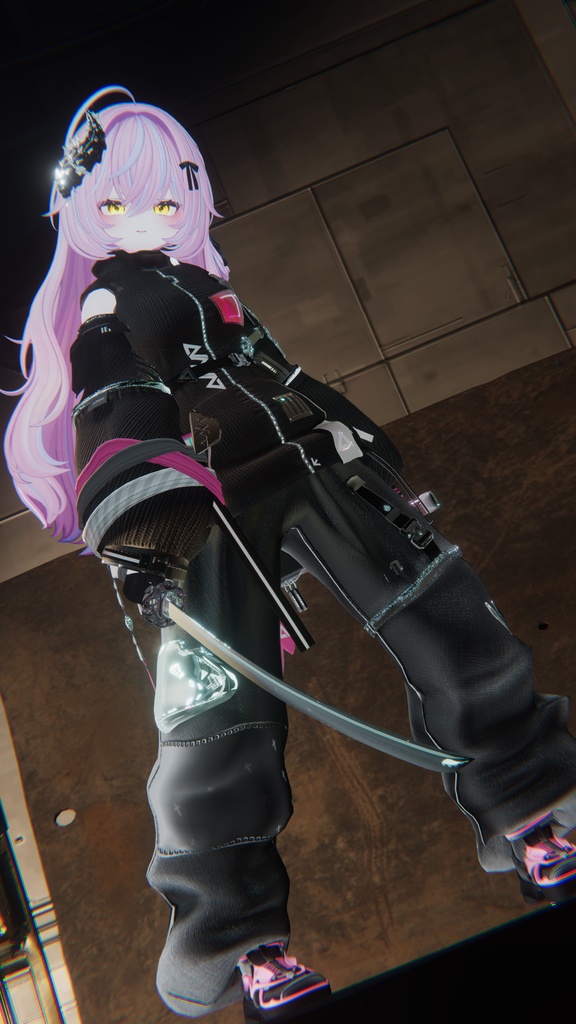 62アバター相当 サイバーパンク衣装 -LynxnyL-リンクスニル (VRChat向け衣装)#mumu_shop