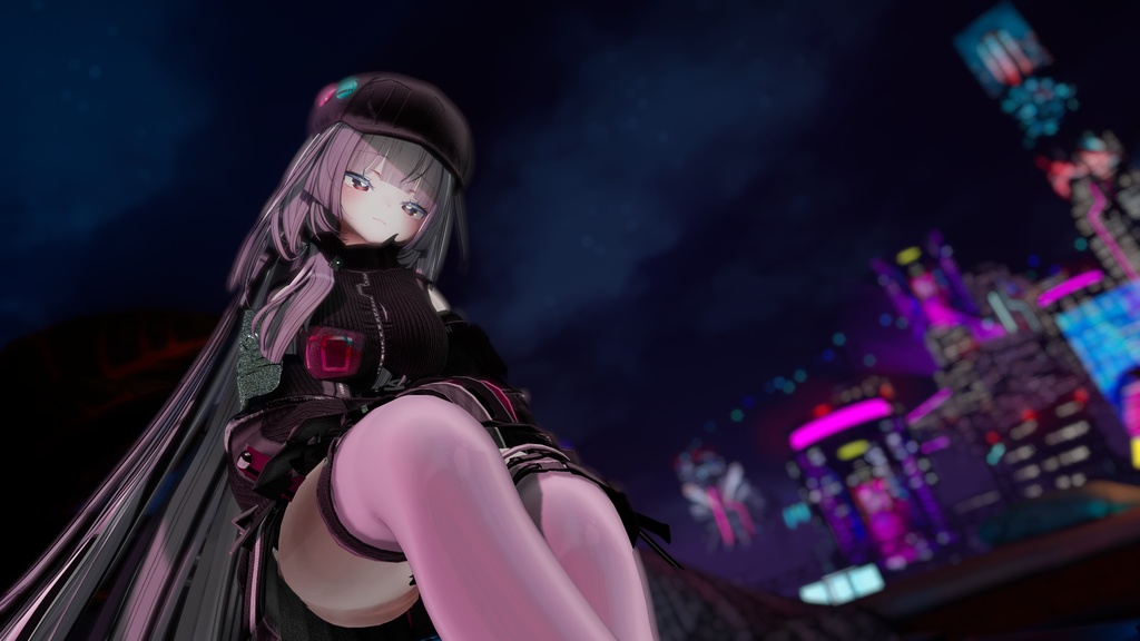 62アバター相当 サイバーパンク衣装 -LynxnyL-リンクスニル (VRChat向け衣装)#mumu_shop