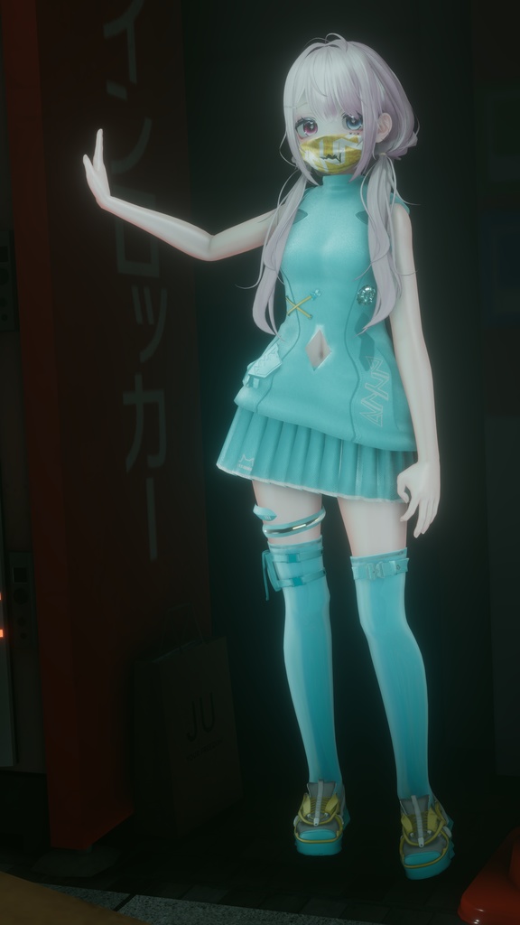 62アバター相当 サイバーパンク衣装 -LynxnyL-リンクスニル (VRChat向け衣装)#mumu_shop