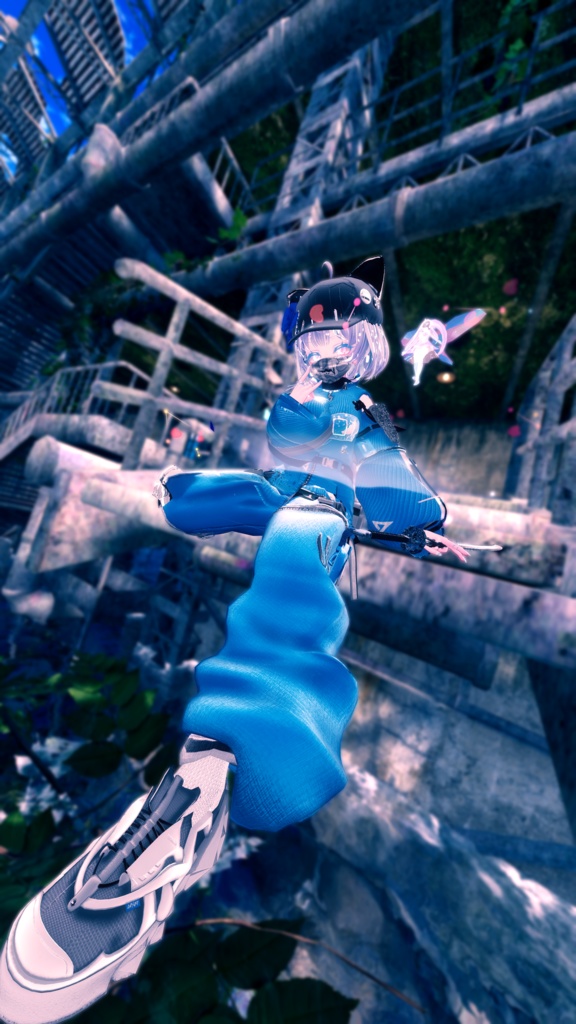 62アバター相当 サイバーパンク衣装 -LynxnyL-リンクスニル (VRChat向け衣装)#mumu_shop