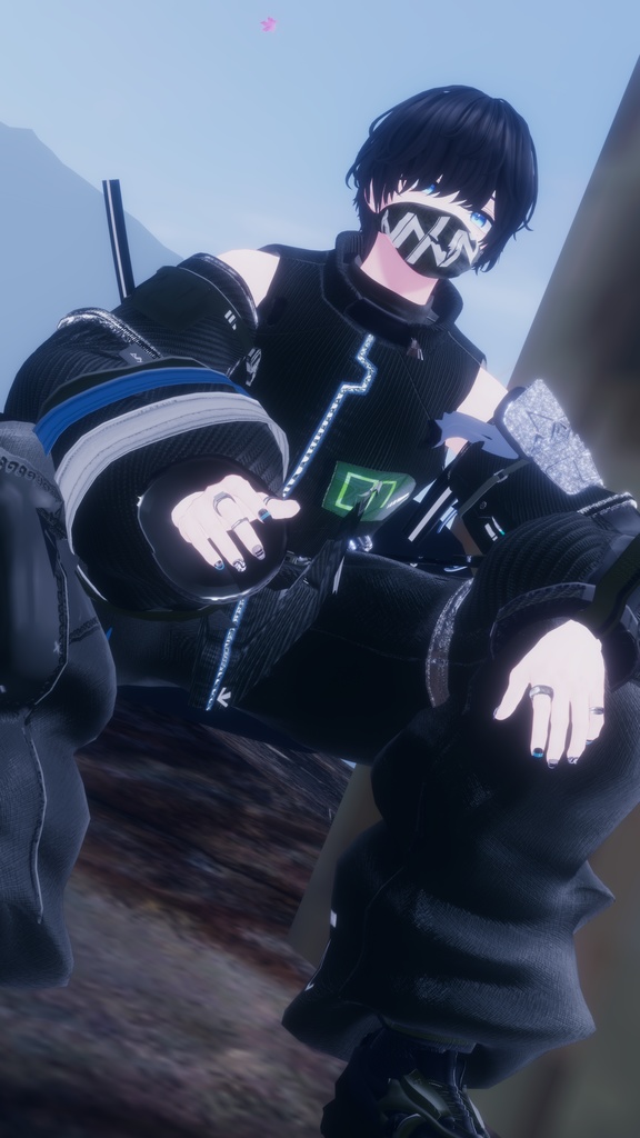 62アバター相当 サイバーパンク衣装 -LynxnyL-リンクスニル (VRChat向け衣装)#mumu_shop